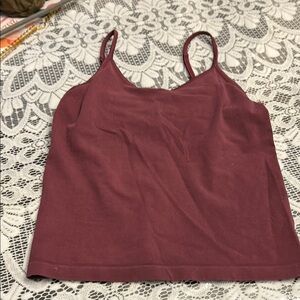 Women's Burgundy Spaghetti Strap Top